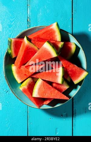 Wassermelone-Scheiben Stockfoto