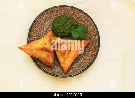 Punjabi Lamb Samosas Stockfoto