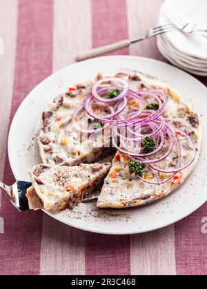 Schweineknöchel in Aspik Stockfoto