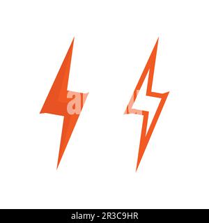 Power Battery Logo Symbol Vektor Illustration Design Vorlage.Akku laden Vektor Symbol.Logo für Akkuleistung und Blitzschlag Stock Vektor