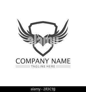 Wings Logo Vektor Symbol Symbol Illustration Design Vorlage Stock Vektor