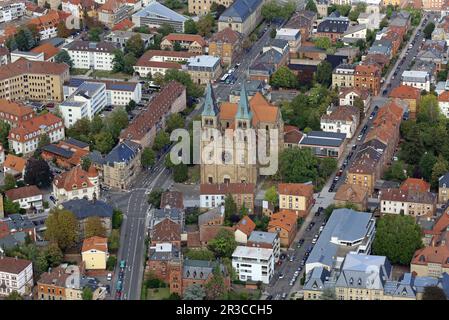 Landau in der Pfalz aus der Vogelperspektive Stockfoto