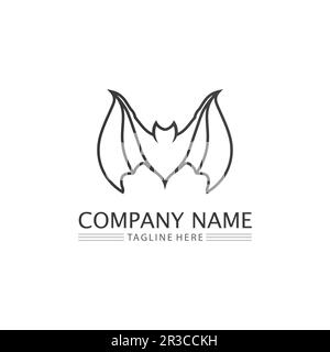 BAT-Logo Vektorsymbol Logo-Vorlage Illustration Design Stock Vektor