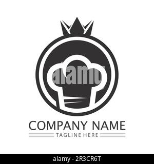 Hat Koch logo template Vector Illustration Stock Vektor