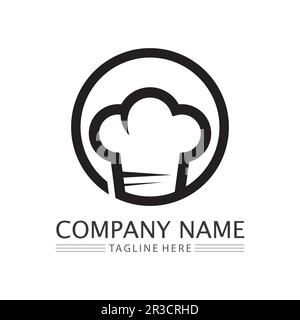 Hat Koch logo template Vector Illustration Stock Vektor