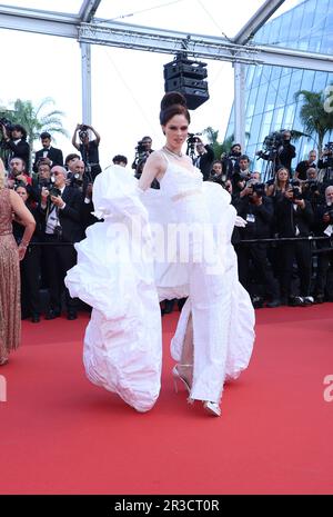 Cannes, Frankreich. 20. Mai 2023. Coco Rocha besucht den roten Teppich „Club Zero“ während des 76. Jährlichen Filmfestivals von Cannes im Palais des Festivals am 22. Mai 2023 in Cannes, Frankreich. Foto: DGP/imageSPACE Credit: Imagespace/Alamy Live News Stockfoto