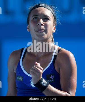 Heather Watson gewinnt zweite Runde MatchTennis - Australian Open - Grand Slam - Melbourne Park 2013 - Melbourne - Australien - Mittwoch, 16. Januar Stockfoto