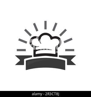 Hat Koch logo template Vector Illustration Stock Vektor