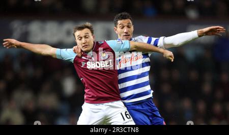 Mark Noble of West Ham United und Jay Bothroyd of Queens Park RangersWest Ham United 2012/13 West Ham United V Queens Park Rangers 19/01/13 The Premi Stockfoto