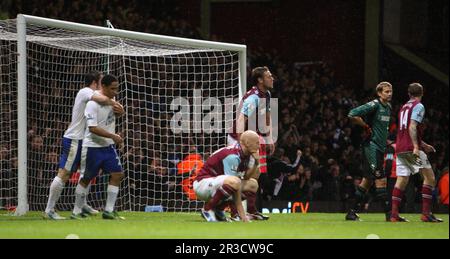 Steven Pienaar von Everton feiert sein GoalEverton 2012/13 West Ham United V Everton 22/12/12 das Premier League Foto: Kieran Galvin, Kredit: Kiera Stockfoto