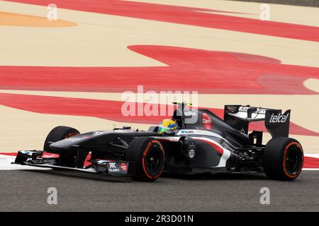 Esteban Gutierrez (MEX) sauber C32.20.4.2013. Formel-1-Weltmeisterschaft, Rd 4, Bahrain Grand Prix, Sakhir, Bahrain, Qualifikationstag, Guthaben: FOTOSPO Stockfoto