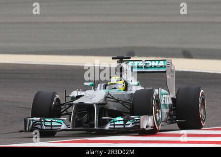 Nico Rosberg (GER) Mercedes AMG F1 W04.20.4.2013. Formel-1-Weltmeisterschaft, Rd 4, Bahrain Grand Prix, Sakhir, Bahrain, Qualifikationstag, Gutschrift: FOT Stockfoto