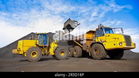 Manganabbau und -Verarbeitung in Südafrika Stockfoto
