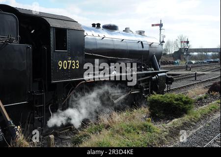 „90733“ an der Kidderminster Town Station. Stockfoto