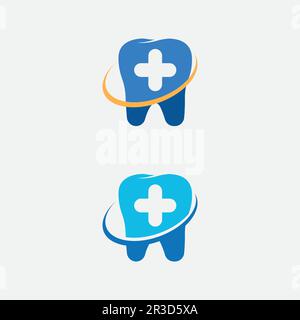 Dental- und Zahn-Logo Vorlage Vektordarstellung Symboldesign Stock Vektor