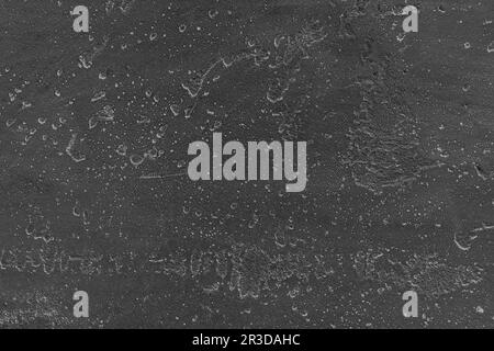 Textur von schwarzem Stein für Hintergrund. Schiefer Textur, Beton Boden Textur für Hintergrund. Stockfoto