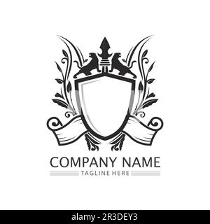 Tiger-Logo und Maskottchen-Design Tiervektor-Illustration Stock Vektor