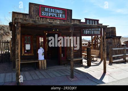 Calico, Geisterstadt und ehemalige Bergbaustadt, San Bernardino County, Kalifornien, USA, Nordamerika, Historisches Wahrzeichen Von Kalifornien Stockfoto