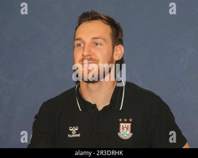 Norwegischer Handballspieler Christian O'Sullivan SC Magdeburg HBL Liqui Moly Handball Bundesliga 2020-21 Stockfoto