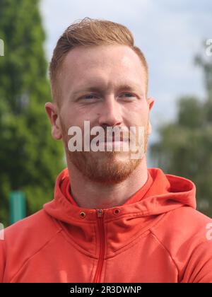 Deutscher Diskuswerfer Christoph Harting SCC Berlin auf der SchÃ¶nebeck Solecup 2021 Stockfoto