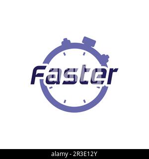 Schneller Logo Vorlage Vektor icon Abbildung design Stock Vektor