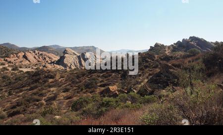 High Low Climbing Range Vasquez Rocks Naturschutzgebiet und Naturzentrum Stockfoto