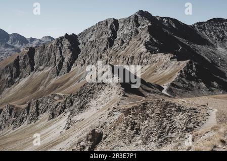 Colle dell'Agnello, oberes Varaita-Tal, Cuneo, Piedmont, Italien Stockfoto