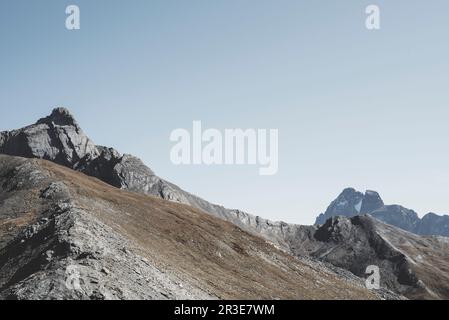 Colle dell'Agnello, oberes Varaita-Tal, Cuneo, Piedmont, Italien Stockfoto