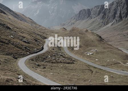 Colle dell'Agnello, oberes Varaita-Tal, Cuneo, Piedmont, Italien Stockfoto