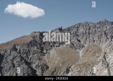 Colle dell'Agnello, oberes Varaita-Tal, Cuneo, Piedmont, Italien Stockfoto