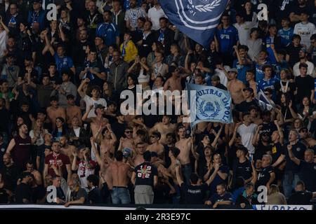 Empoli, Italien. 22. Mai 2023. Fans von Empoli während des Spiels Empoli FC vs Juventus FC, italienisches Fußballspiel Serie A in Empoli, Italien, Mai 22 2023 Kredit: Independent Photo Agency/Alamy Live News Stockfoto