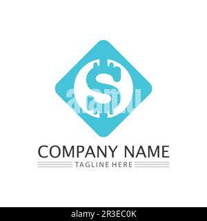 Darstellung des Geldsymbols und des Logos Stock Vektor