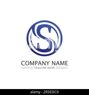 S Font Logo Business Corporate S Letter Logo Design Vektor Stock Vektor