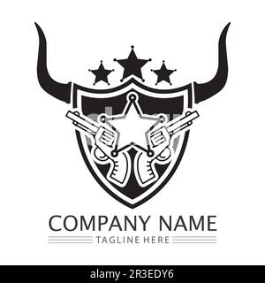 Cowboy hat Logo Bilder Symbolvektor und Designvorlage Stock Vektor