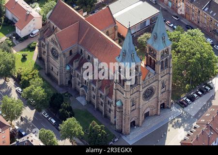 Landau in der Pfalz aus der Vogelperspektive Stockfoto