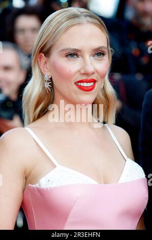 Scarlett Johansson bei der Premiere des Kinofilms 'Asteroid City' auf dem Festival de Cannes 2023 / 76. Internationale Filmfestspiele von Cannes im Palais des Festivals. Cannes, 23.05.2023 Stockfoto