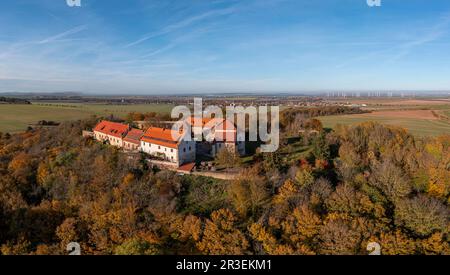 Konradsburg Harz im Herbst Stockfoto