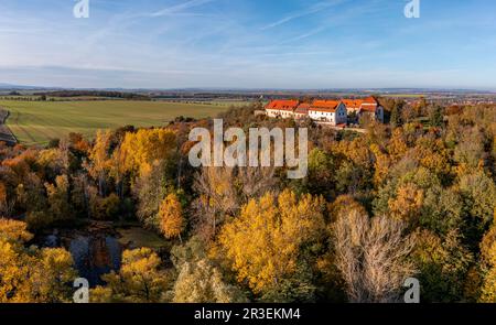 Konradsburg Harz im Herbst Stockfoto