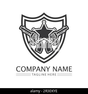 Cowboy hat Logo Bilder Symbolvektor und Designvorlage Stock Vektor