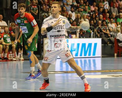 Schwedischer Handballer Hampus Olsson HC Erlangen HBL Liqui Moly Handball-Bundesliga Saison 2021-22 Stockfoto