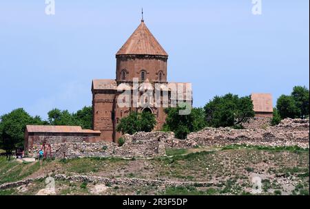 Die Akdamar Kirche befindet sich in Van, Türkei, und wurde im 10. Jahrhundert erbaut. Stockfoto