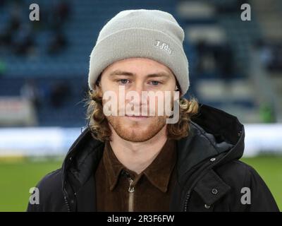 Deutscher Fußballer Korbinian Burger 1. FC Magdeburg DFB 3. Liga Staffel 2021-22 Stockfoto