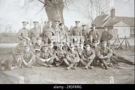 Soldaten der Territorialmacht des 7. Bataillons, Manchester Regiment, um 1910. Stockfoto