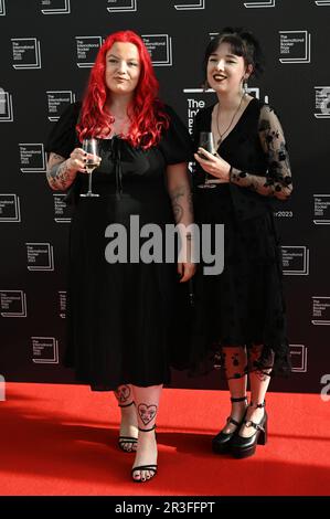 London, Großbritannien. 23. Mai 2023 Gäste nehmen am International Booker Prize 2023 im Sky Garden, London, Großbritannien Teil. Stockfoto