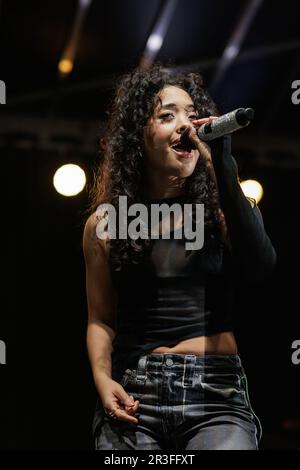 Sacramento, Usa. 20. Mai 2023. Soul and Hip Hop Star Joyce Wrice tritt im California State Capitol in Sacramento auf dem AAPI Night Market auf, um den jährlich im Mai stattfindenden asiatisch-amerikanischen Pacific Islander Heritage Month zu feiern. (Foto: Penny Collins/NurPhoto) Guthaben: NurPhoto SRL/Alamy Live News Stockfoto