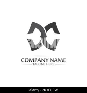 X-Logo und Buchstabe X-Vektor, Logovorlage, Illustration Design Vektor Grafikanfang des Alphabets, Marke Stock Vektor