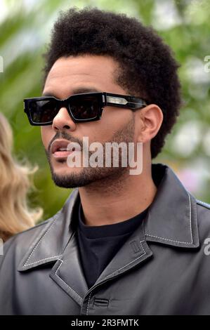Cannes, Frankreich. 23. Mai 2023. Abel „The Weeknd“ Tesfaye trifft am 23. Mai 2023 beim Fotoaufruf „The Idol“ beim 76. Jährlichen Filmfestival in Cannes im Palais des Festivals in Cannes ein. Foto: Rocco Spaziani/UPI Credit: UPI/Alamy Live News Stockfoto