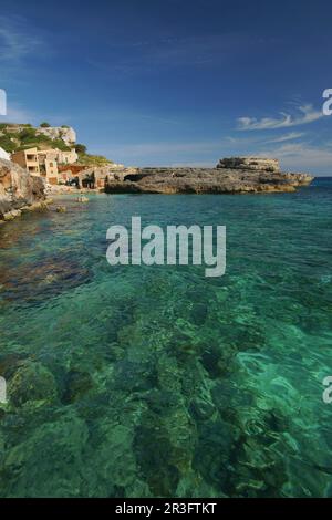 S'Almunia (Caló des Macs). Santanyi. Migjorn. Mallorca Balearen. España. Stockfoto