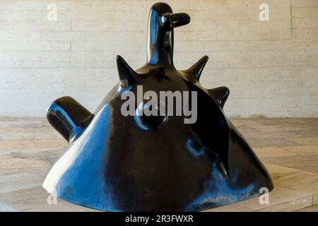 Maternité, 1973, Bronze, Joan Miró Fundació Pilar i Joan Miró, Palma, Mallorca, Balearen, Spanien, Europa. Stockfoto