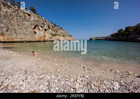 Torrente de Cala Magraner, Manacor, Mallorca, Balearen, Spanien, Europa. Stockfoto